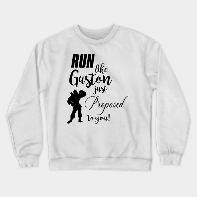 Run Gaston Crewneck Sweatshirt by LeesaMay